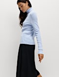Ribbed Roll Neck Jumper