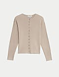 Ribvest met ronde hals