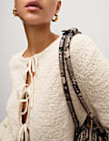 Gilet en coton texturé
