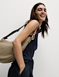 Ribbed Crew Neck Fitted Knitted Vest