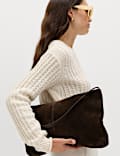 Cotton Rich Textured Crew Neck Jumper
