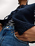 Cotton Rich Textured Cropped Waistcoat