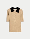 Soft Touch Collared Knitted Top