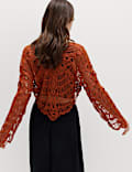 Textured V-Neck Tie Front Cardigan