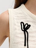 Maillot de corps en maille de coton &agrave; motif floral Cornelli