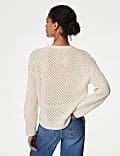 Textured Crew Neck Jumper