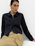 Wool Rich Collared Pocket Detail Jacket