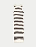 Cotton Rich Striped Midi Knitted Dress