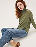 Pure Merino Wool Roll Neck Jumper  