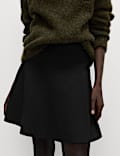 Knitted Mini A-Line Skirt