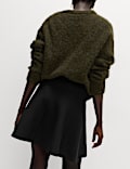 Knitted Mini A-Line Skirt