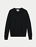 Pullover aus reiner Merinowolle mit Rundhalsausschnitt