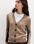 Pure Merino Wool V-Neck Cardigan