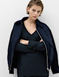 Air-Yarn V-Neck Oversized Longline Jumper