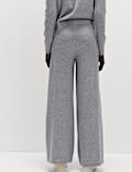 Air-Yarn Wide Leg Knitted Trousers