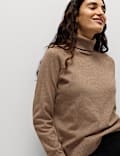 Air-Yarn Roll Neck Jumper