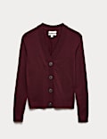 Pure Merino V-Neck Button Front Cardigan