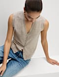 Pure Merino Wool Knitted Waistcoat
