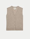 Pure Merino Wool Knitted Waistcoat