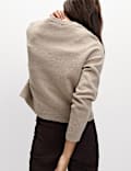 V-Neck Button Front Relaxed Cardigan