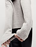 V-Neck Button Front Relaxed Cardigan