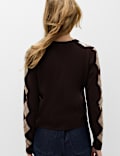 Argyle Button Front Cardigan