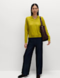 Air-Yarn V-Neck Jumper