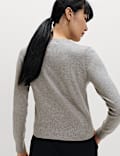 Air-Yarn Crew Neck Short Cardigan