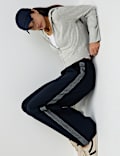 Knitted Zip Up Cropped Hoodie