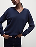 Pure Merino Wool V-Neck Jumper