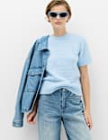 Pointelle Knitted Top With Wool