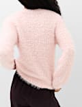 Textured Crew Neck Jumper