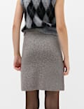 Air Yarn Knitted Mini Skirt