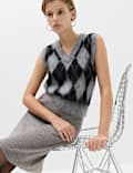 Air Yarn Knitted Mini Skirt