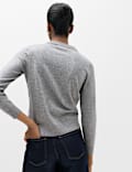 Air-Yarn Crew Neck Sparkly Jumper