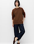 Air-Yarn Oversized Longline Jumper