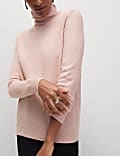 Air-Yarn Roll Neck Jumper