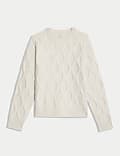 Cloud-Yarn Textured Crew Neck Jumper