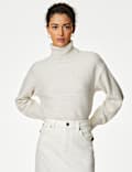 Textured Roll Neck Jumper