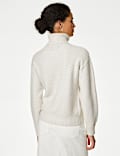 Textured Roll Neck Jumper