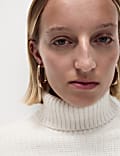 Cloud Yarn Textured Roll Neck Jumper