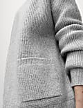 Ribbed Edge to Edge Relaxed Cardigan