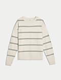 Cloud-yarn Sequin Striped Jumper