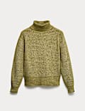 Ribbed Roll Neck Jumper