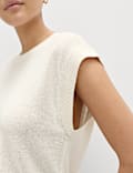 Muscle Knitted Vest with Linen