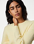 Ribbed Crew Neck Jumper