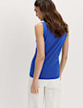 Cotton Rich Slash Neck Slim Fit Vest