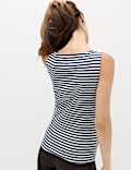 Cotton Rich Slash Neck Slim Fit Vest