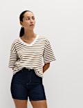 Pure Cotton Heavyweight V-Neck T-Shirt