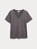 Pure Cotton V-Neck T-Shirt